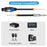 JUNSUNMAY 50FT Speakon Male to 6.35mm Male Cable Audio Speaker Connection Cord with Twist Lock - 5