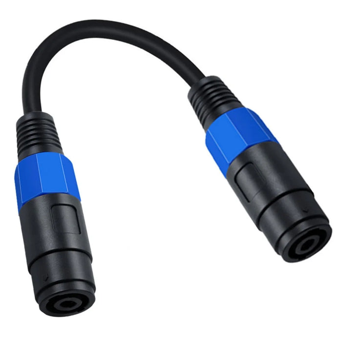 JUNSUNMAY 20cm Speakon Female to Speakon Female Cable Audio Cord for Speakers Subwoofer - 4
