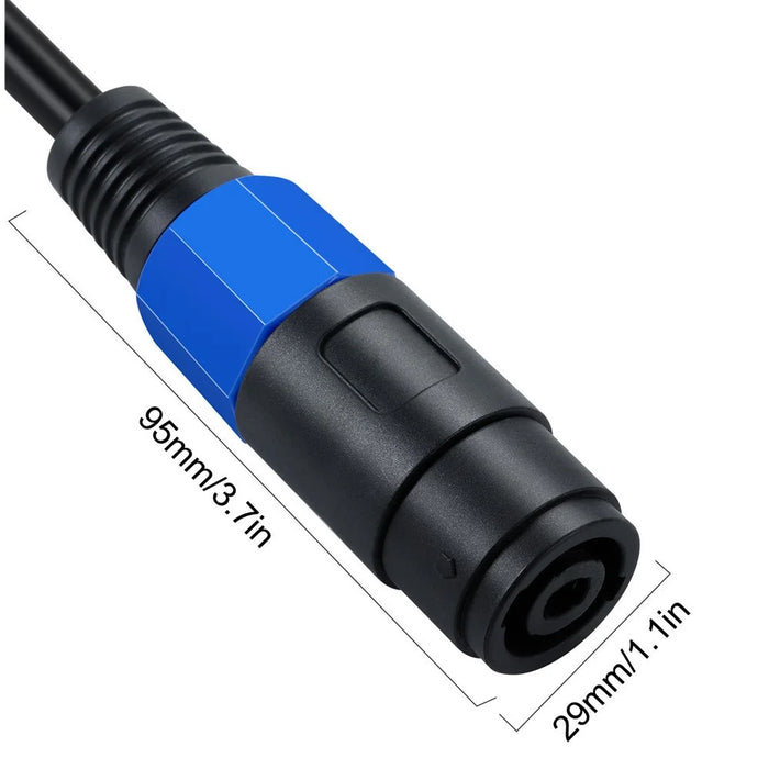 JUNSUNMAY 20cm Speakon Female to Speakon Female Cable Audio Cord for Speakers Subwoofer - 5