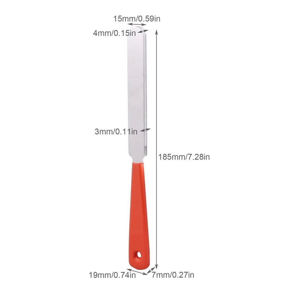 Guitar Fret File Polishing File Stainless Steel Repair Luthier Tool for Guitar and Bass Repair, Polish - 4
