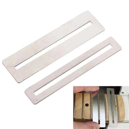 2Pcs Guitar Fingerboard Guards Stainless Steel Guitar Fingerboard Protector (Wide+Narrow) - 1