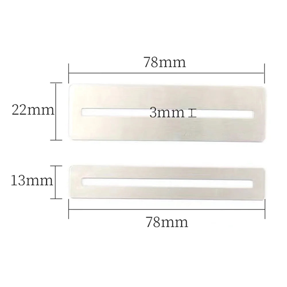 2Pcs Guitar Fingerboard Guards Stainless Steel Guitar Fingerboard Protector (Wide+Narrow) - 3