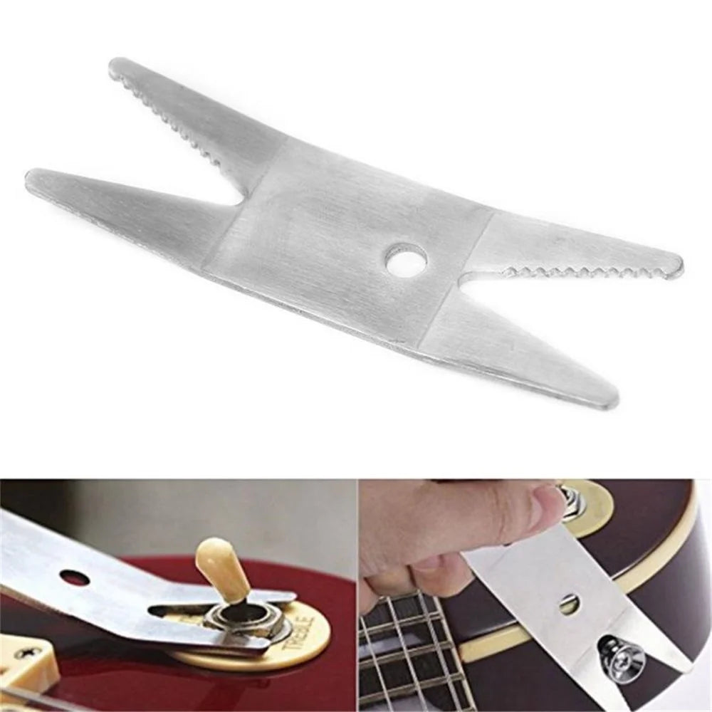Guitar Spanner Wrench Stainless Steel Multi Tool Guitar Bass Accessories for Guitar Switch Knob - 5