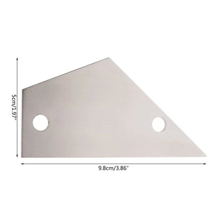 Triangular Ruler Stainless Steel Guitar String Height Ruler Guitars Luthier Tools Musical Instrument Supplies - 6