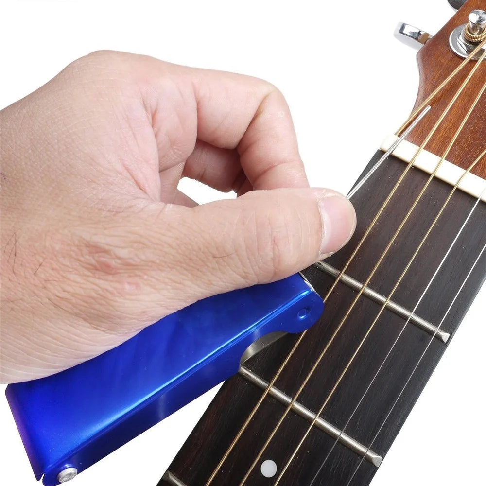 Metal Guitar Fingerboard Tool Guitar Nut Groove Grinding File Guitar Repair Tool for Maintenance - 6