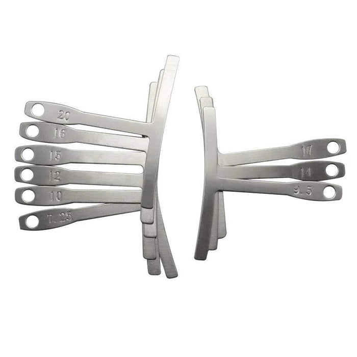 9Pcs Guitar T-shaped Ruler Guitar String Height Ruler Repair Set Stainless Steel T-shaped Gauge - 3