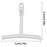 9Pcs Guitar T-shaped Ruler Guitar String Height Ruler Repair Set Stainless Steel T-shaped Gauge - 4