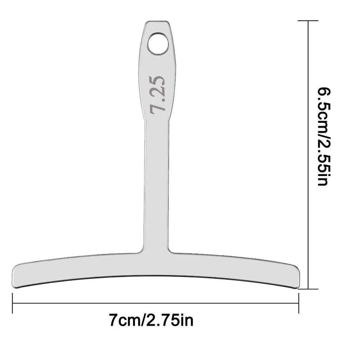9Pcs Guitar T-shaped Ruler Guitar String Height Ruler Repair Set Stainless Steel T-shaped Gauge - 4