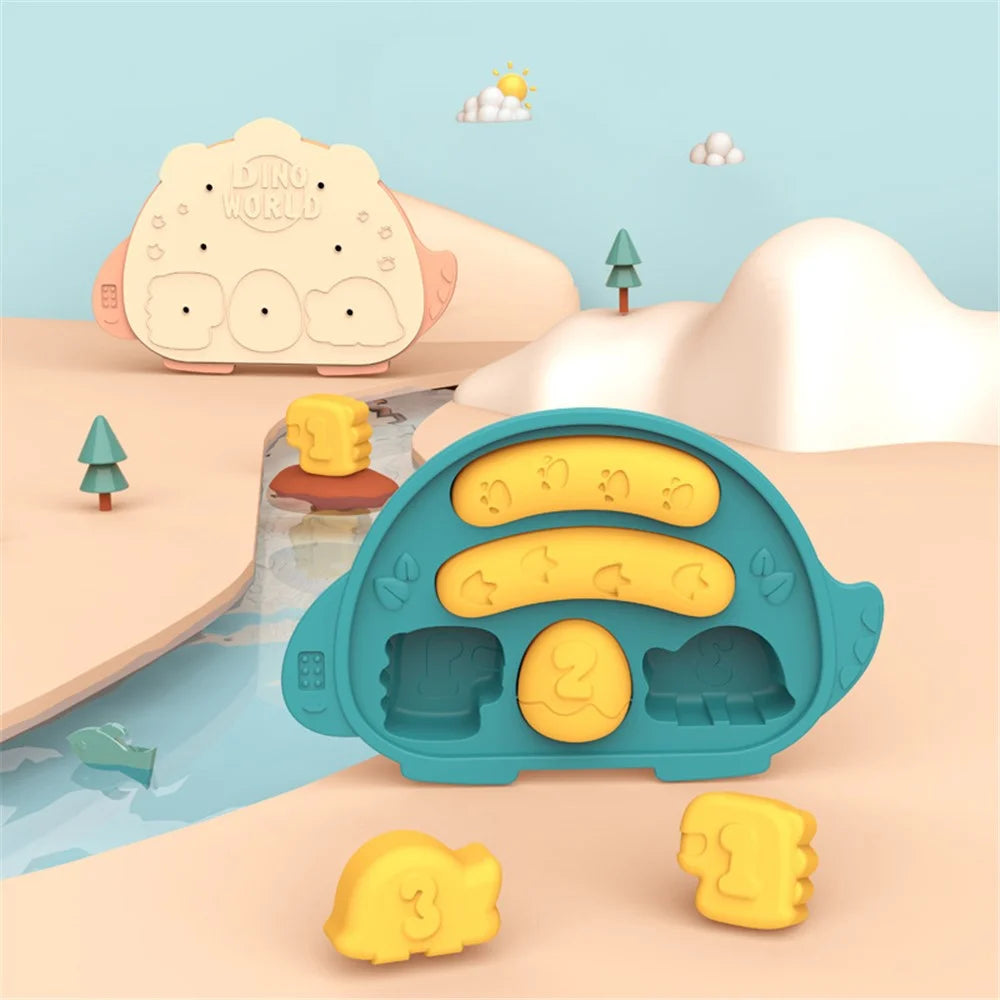 HOGOKIDS Silicone Sausage Maker Dinosaur Shape Steamed Pastry Mold with Lid ST (BPA Free, No FDA Certificate) - Green - 6