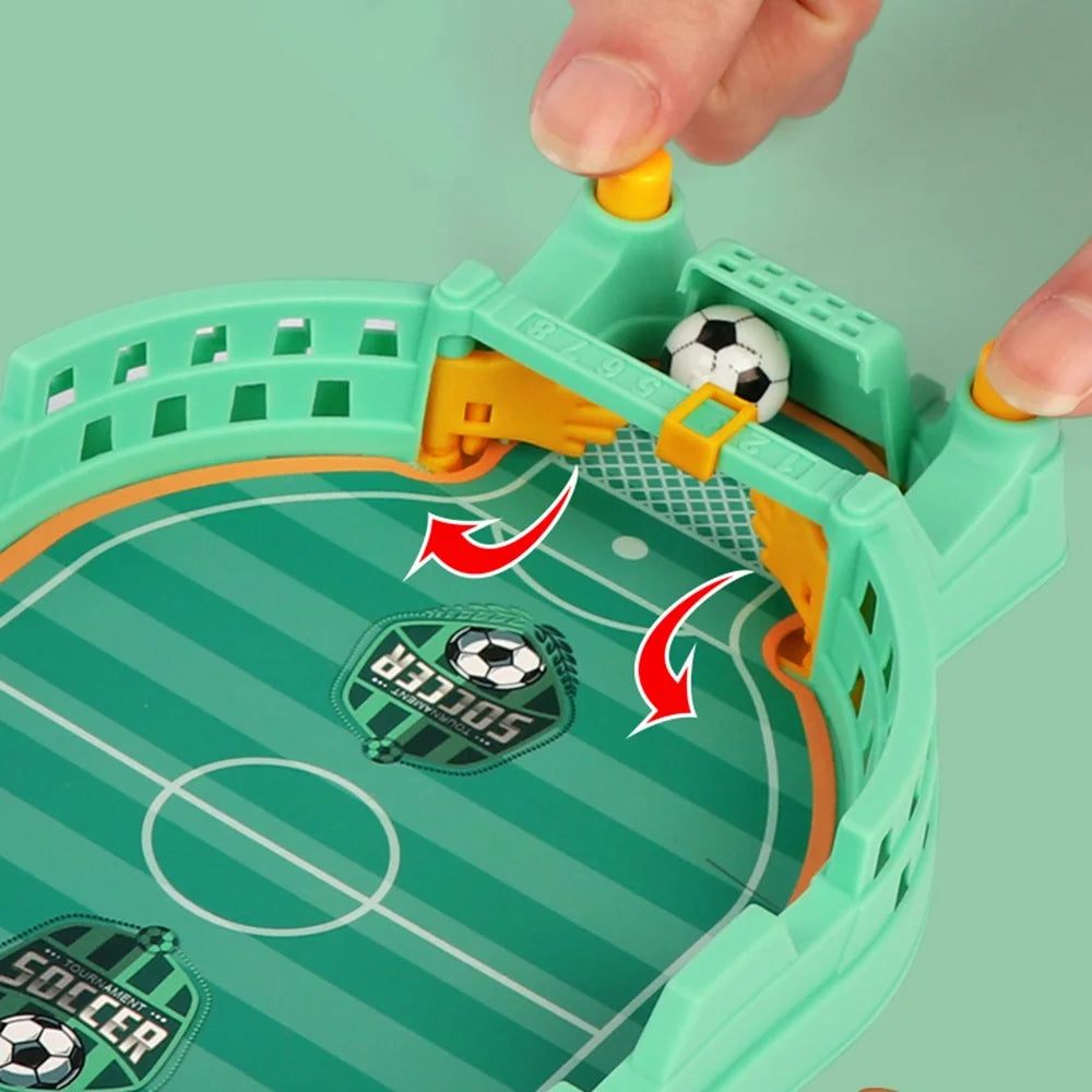 3662 Children Desktop Game Simulated Football Field Two Player Soccer Game Parent-child Interactive Toy - Green - 3