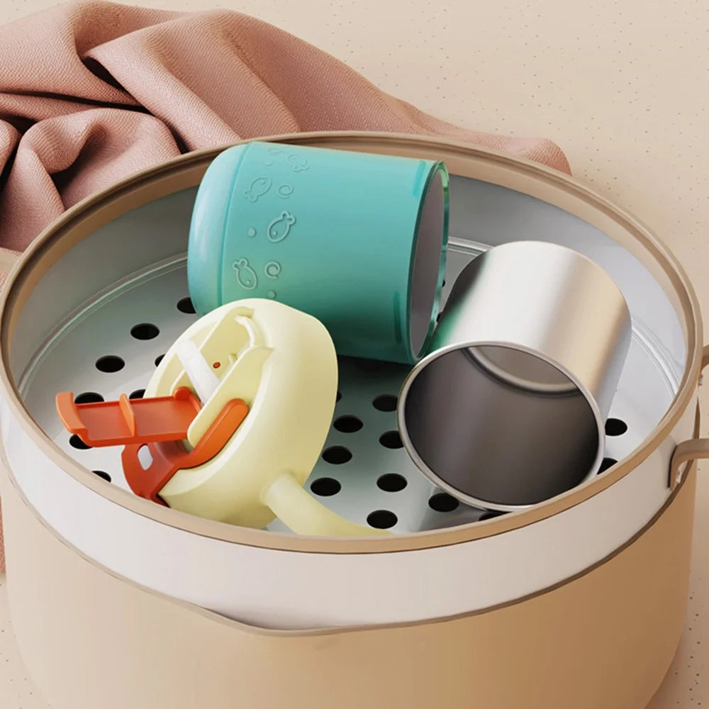 JIAYI BABY Scale Design Kids Learning Drinking Cup Stainless Steel+PP Drinking Bottle with Silicone Straw (BPA-Free, No FDA Certified) - Green - 4