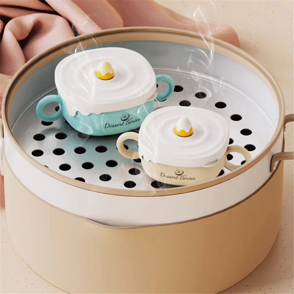 JIAYI BABY 300ml Children 316 Stainless Steel Insulation Bowl Baby Food Supplement Bowl ST (BPA Free, No FDA Certificate) - Green - 3