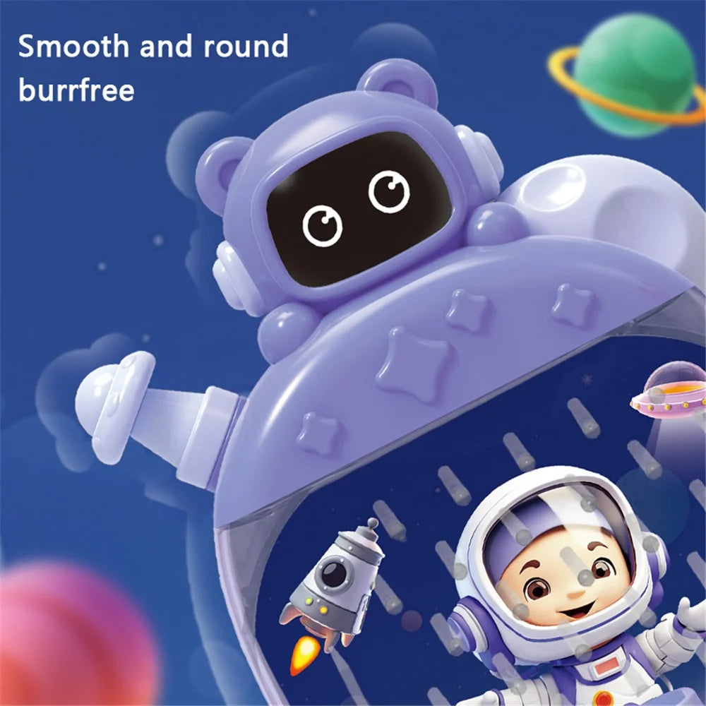 HJ2334 Kids Puzzles Brain Teaser Steering Wheel Catch Bean Games Early Education Toys - Purple - 3