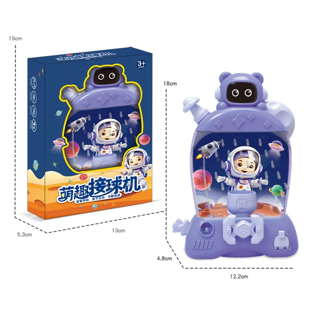 HJ2334 Kids Puzzles Brain Teaser Steering Wheel Catch Bean Games Early Education Toys - Purple - 6