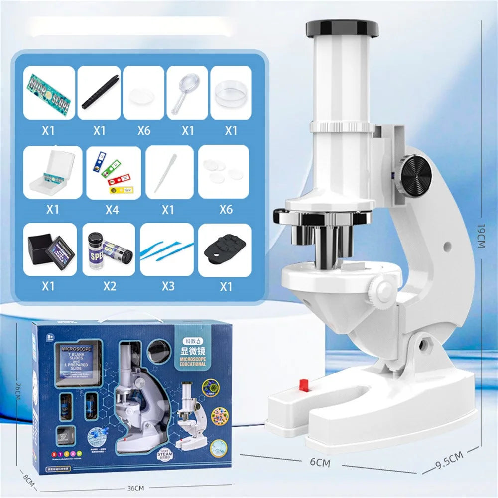 2235 Children Microscope 1200X Magnifying Phone Observation STEM Students Science Experiment Toy - 2