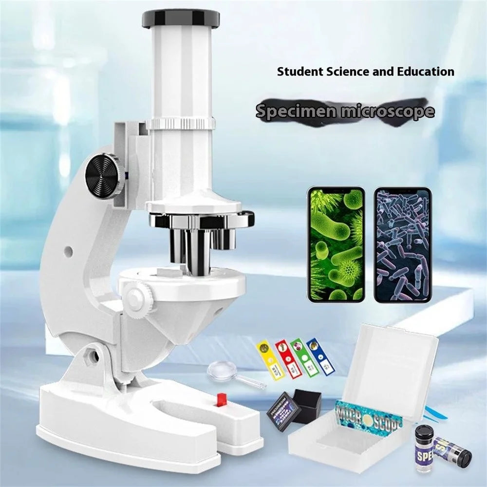 2235 Children Microscope 1200X Magnifying Phone Observation STEM Students Science Experiment Toy - 4