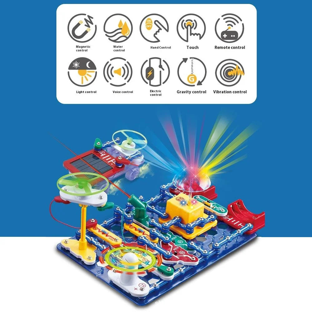 DIANXUEXIAOZI Electronic Building Blocks for Kids Circuits Physics Experiment STEM Toy Educational Kit - 3