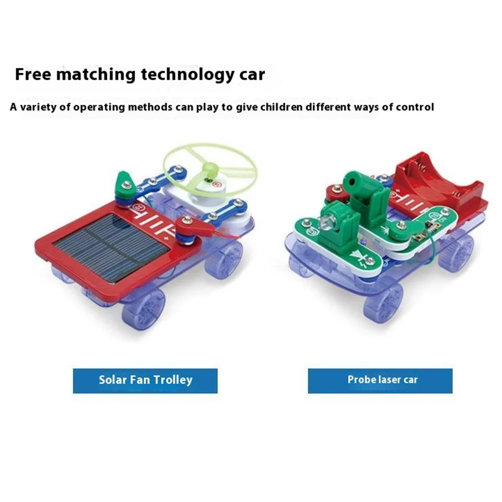 DIANXUEXIAOZI Electronic Building Blocks for Kids Circuits Physics Experiment STEM Toy Educational Kit - 5