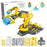 DIY 3 in 1 Assembled Explore Kids Hydraulic Robot Mechanical Arm Science Experiment Puzzle Toy - Grey + Yellow - 1