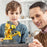 DIY 3 in 1 Assembled Explore Kids Hydraulic Robot Mechanical Arm Science Experiment Puzzle Toy - Grey + Yellow - 2