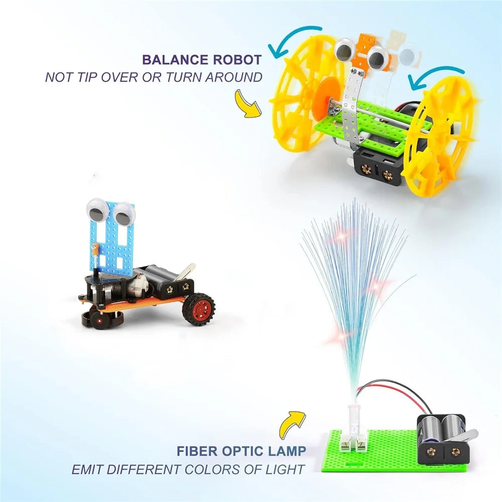 Science Experiment Assembly Kit DIY Robot Building Block Set for Elementary Students Educational Toy - 4