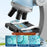 3301 STEM Educational Microscope Toy 100X / 600X / 1200X Magnification Science Kit Biology Experiment Equipment - Pink - 7