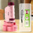 2509 Children Calibrated 180X Microscope with Base Handheld Portable STEM Optical Microscope Educational Toy - Red - 1