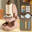 2507 Portable Handheld Microscope with Stand for Kids 180X Magnification STEM Optical Microscope Educational Tool - Brown - 2