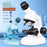 C2504 STEM Microscope for Elementary Middle School Students 1200x Magnification Science Experiment Kit Educational Toy Set - Blue - 2