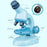 C2504 STEM Microscope for Elementary Middle School Students 1200x Magnification Science Experiment Kit Educational Toy Set - Blue - 5