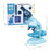 C2504 STEM Microscope for Elementary Middle School Students 1200x Magnification Science Experiment Kit Educational Toy Set - Blue - 7