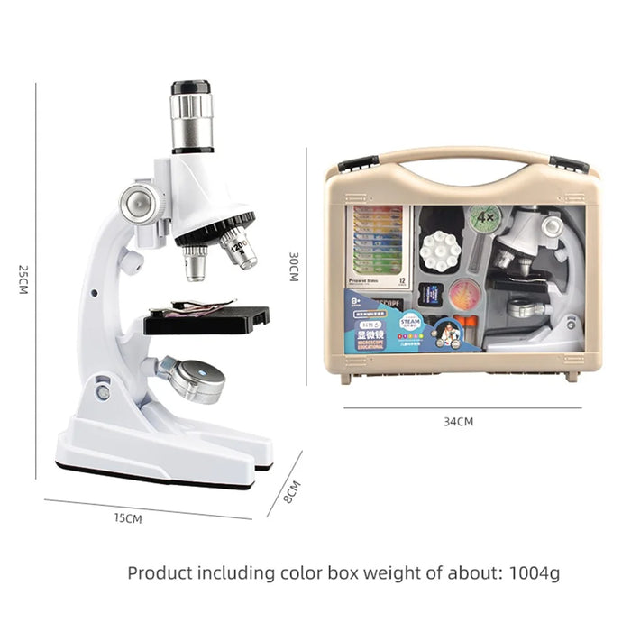 Children Microscope 1200X Magnification Tool Elementary School Student STEM Science Experiment Boys Girls Educational Toy - 2232 - 6
