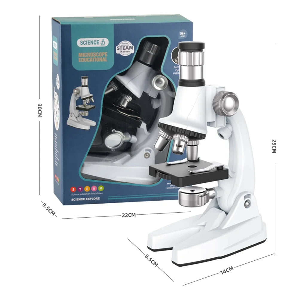 3304 Children Microscope Kit 1200X Magnification Science Toys for Kids Students Microscope STEM Educational Toy - 7