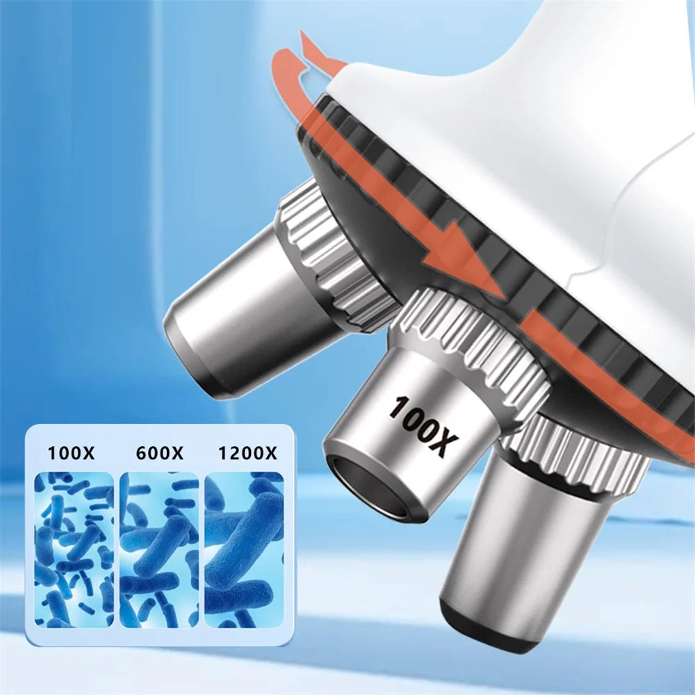 QB2229 100x / 600x / 1200x Magnification Microscope Children Science Educational Toy - 3