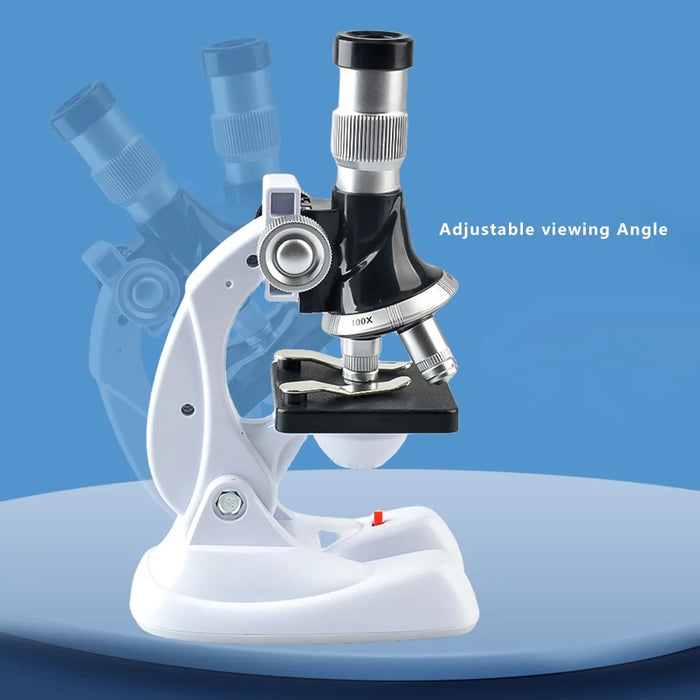 QB3303 1 Set Elementary School Student STEM Microscope 1200X Magnification Tools for Children - 5