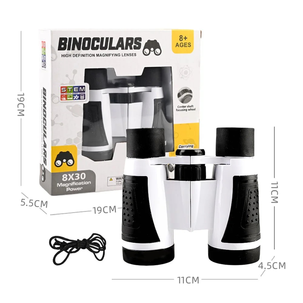 2208 Children Science Experiment Telescope Toy Portable Outdoor Student HD Binoculars - 7