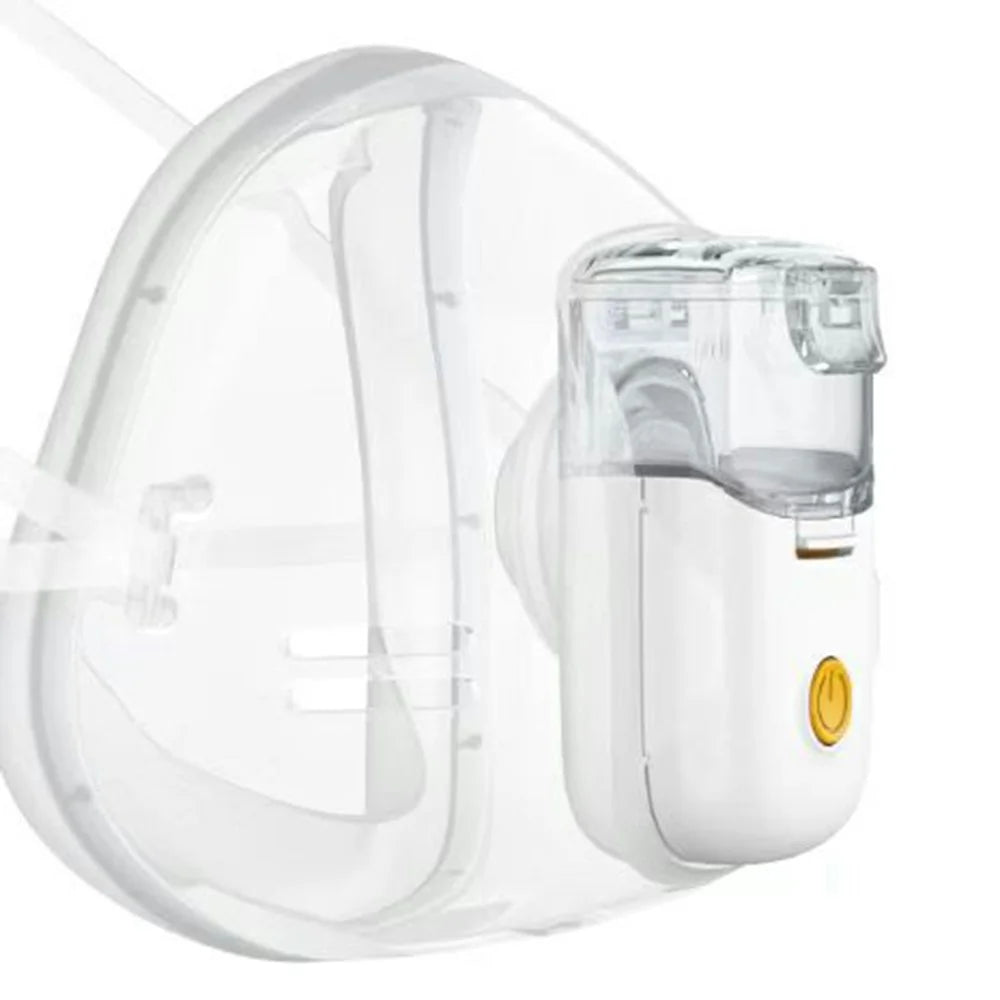 YS38E Portable Nebulizer Ultrasonic Handheld Inhaler with Mask for Adult Kids Home Use - White - 2
