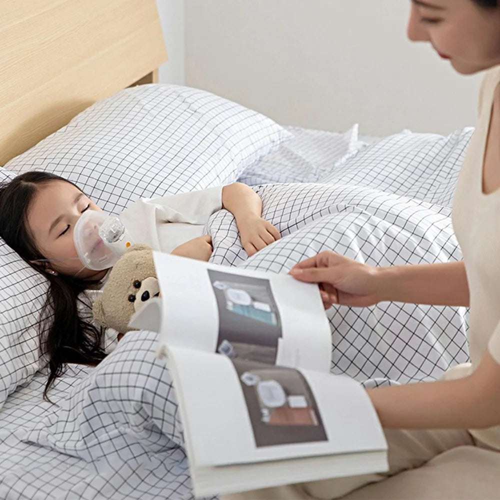 YS38E Portable Nebulizer Ultrasonic Handheld Inhaler with Mask for Adult Kids Home Use - White - 4
