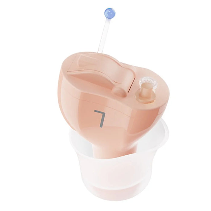 F23D3 Invisible CIC Hearing Amplifier 16 Channels Noise Reduction Wireless Hearing Aid for Elderly Deaf, Single Ear - Left Ear - 1