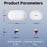 GM-902T Rechargeable Hearing Aid Digital Display Elderly Voice Sound Amplifier with Charging Case - Red Blue  /  White Case - 7