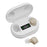 GM-903 Hearing Aid with Charging Case Rechargeable LED Digital Display Voice Sound Amplifier for Elderly - Beige  /  White Case - 1