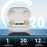 GM-903 Hearing Aid with Charging Case Rechargeable LED Digital Display Voice Sound Amplifier for Elderly - Beige  /  White Case - 6