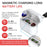 GM-912T Ergonomic CIC Design Hearing Aids with Charging Case LED Digital Display Elderly Seniors Voice Sound Amplifier - Red Blue  /  White Case - 2