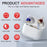 GM-912T Ergonomic CIC Design Hearing Aids with Charging Case LED Digital Display Elderly Seniors Voice Sound Amplifier - Red Blue  /  White Case - 3
