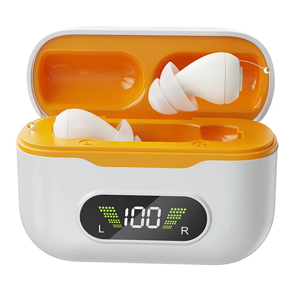 GM-955T CIC Hearing Aids 16 Channel Digital Noise Reduction Elderly Voice Sound Amplifier with Charging Case - White - 1