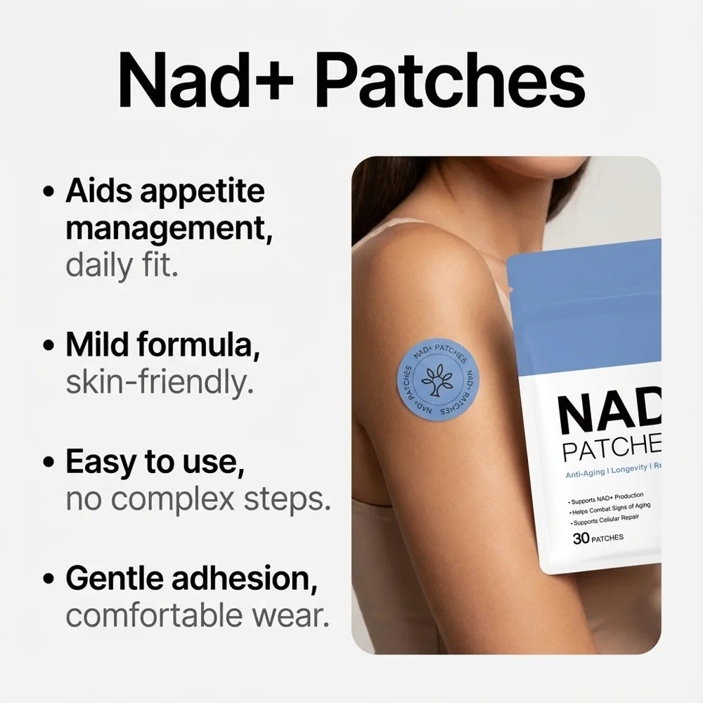 AMZ 30Pcs Body Care Patches NAD+ Anti-Aging Management Gentle Formula Breathable Health Care Patches - 30Pcs - 5