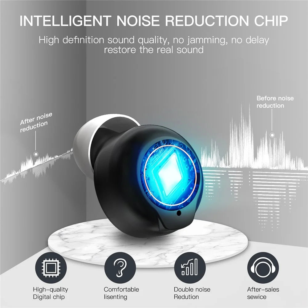 305 Upgraded Binaural Magnetic Rechargeable Hearing Aid Wireless Elderly Voice Amplifier - Black - 4