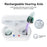 SR02 One Pair Magnetic Charging Hearing Aids Rechargeable Sound Amplifiers Hearing Aid Devices Headsets with Charging Case for Seniors, Adults - 5