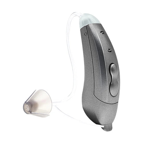 S601 Left Ear Elderly 6-Channel Sound Amplifier Digital Hearing Aid Headset for Elderly, Seniors, Adults - Graphite Grey - 1