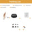 V885P Left Ear Elderly / Deaf People Hearing Aid RIC Seniors Self-Adaptive Feedback System Digital Sound Amplifier Headset - Pearl Grey - 2